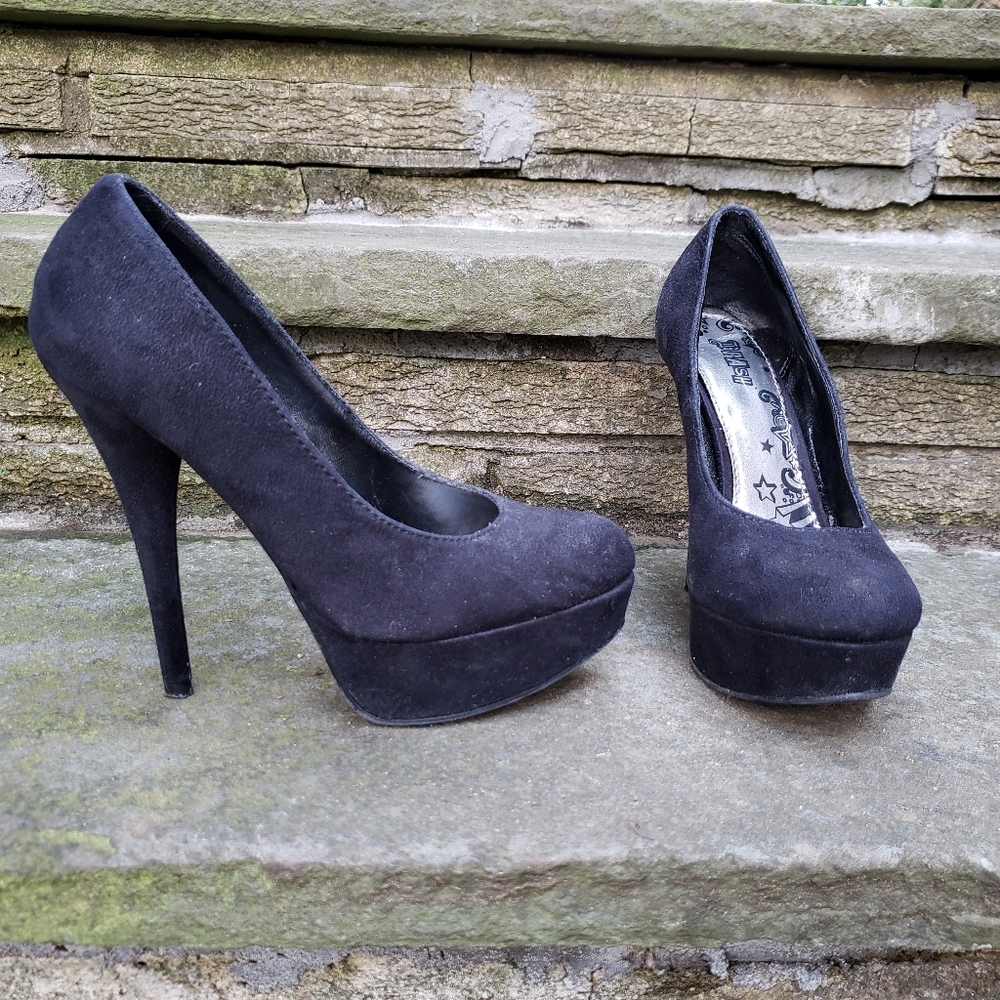 Black Platform Stilettos